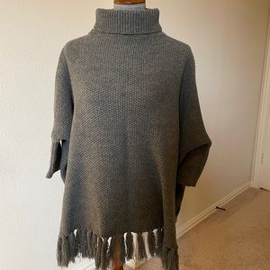 Anthropologie 3/4 Sleeve Poncho Sweater